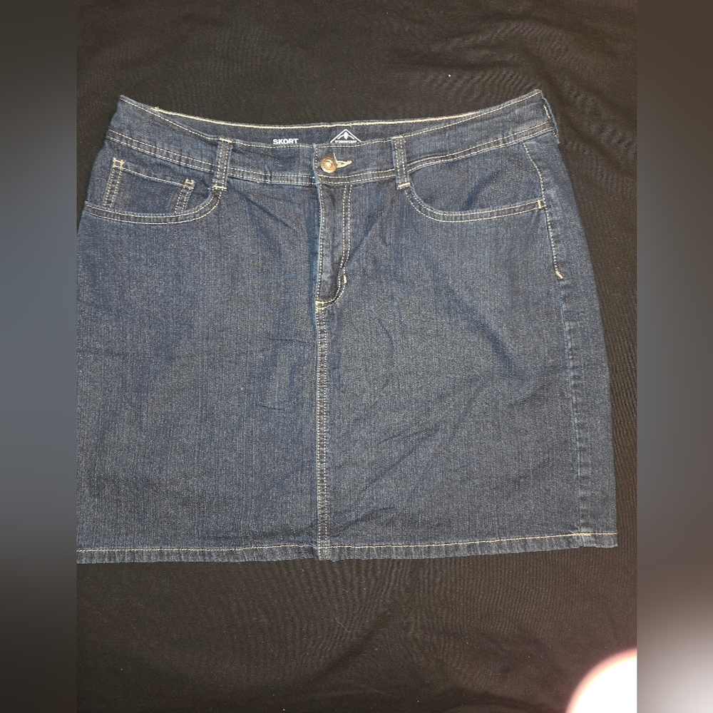 St. John's Bay Blue Mini Pencil Skirt